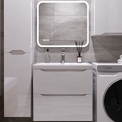 Style Line Мебель для ванной Марелла 60 Люкс Plus антискрейтч подвесная белая – фотография-1
